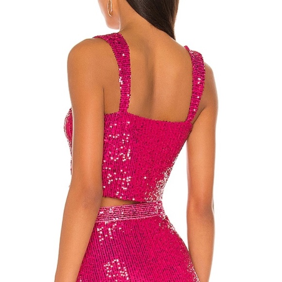 SAYLOR Brinkley TOP in Fuchsia - Picture 3 of 9